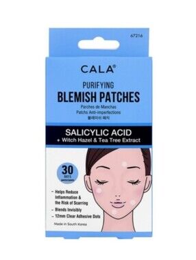 Cala Purifying Blemish Patches Salicylic Acid Witch Hazel & Tea Tree Extract 30
